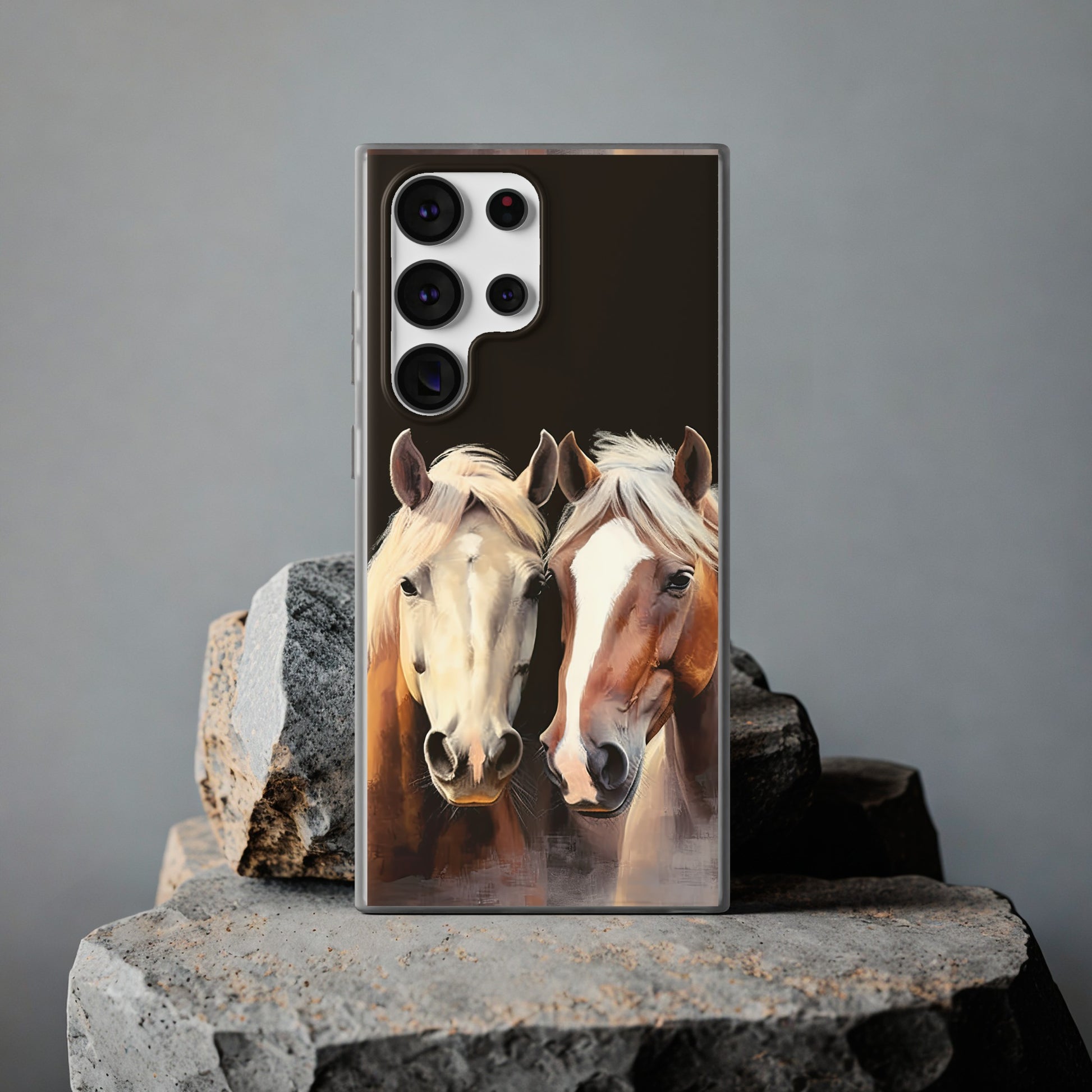 Flexible Horse Phone Case "Reliable Companions"