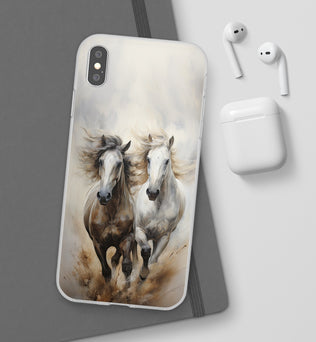 Flexible Horse-Themed Phone Case 