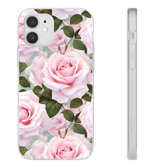 Flexible Pink Rose Phone Case