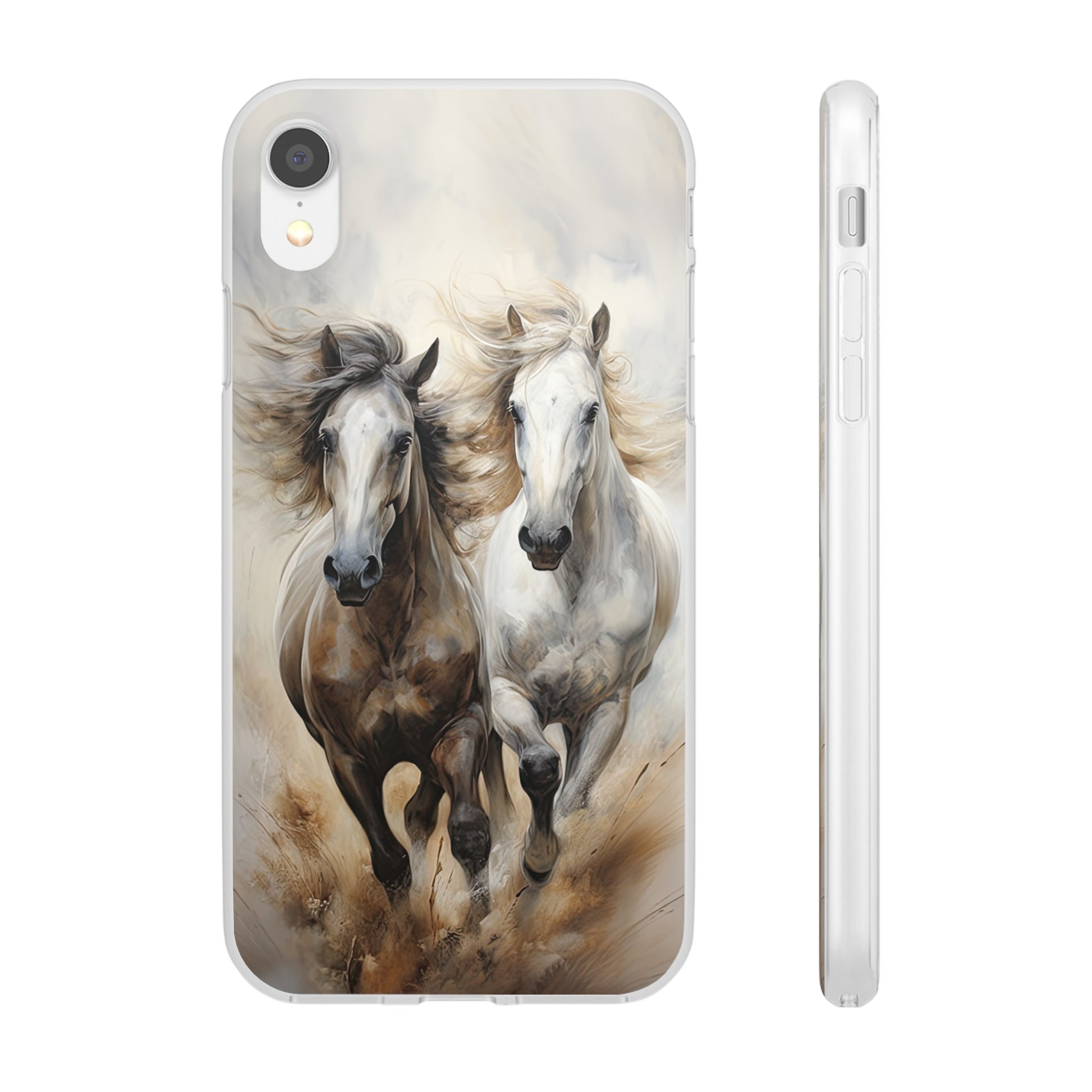 Flexible Horse-Themed Phone Case "Champions Unleashed"