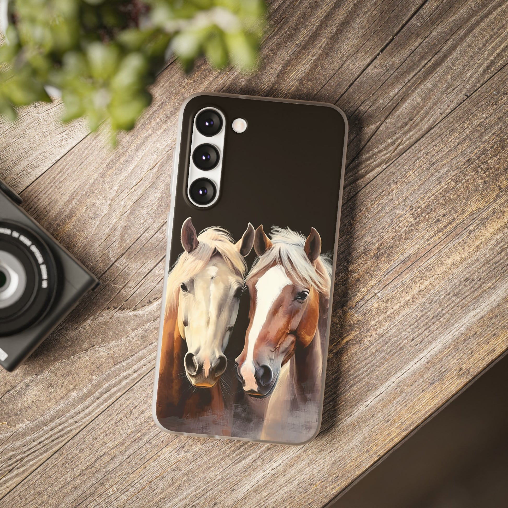 Flexible Horse Phone Case "Reliable Companions"