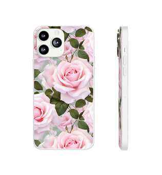 Flexible Pink Rose Phone Case