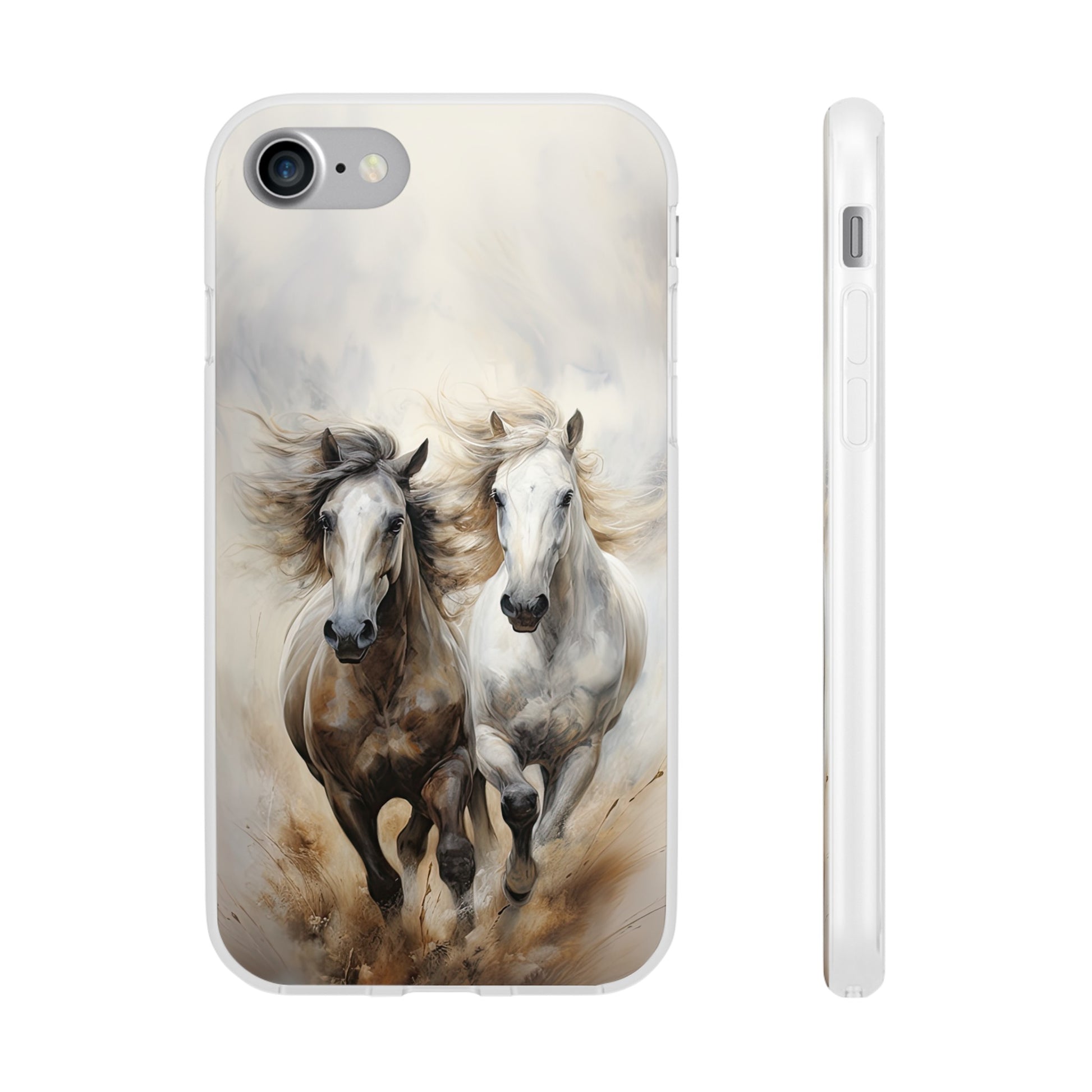 Flexible Horse-Themed Phone Case "Champions Unleashed"