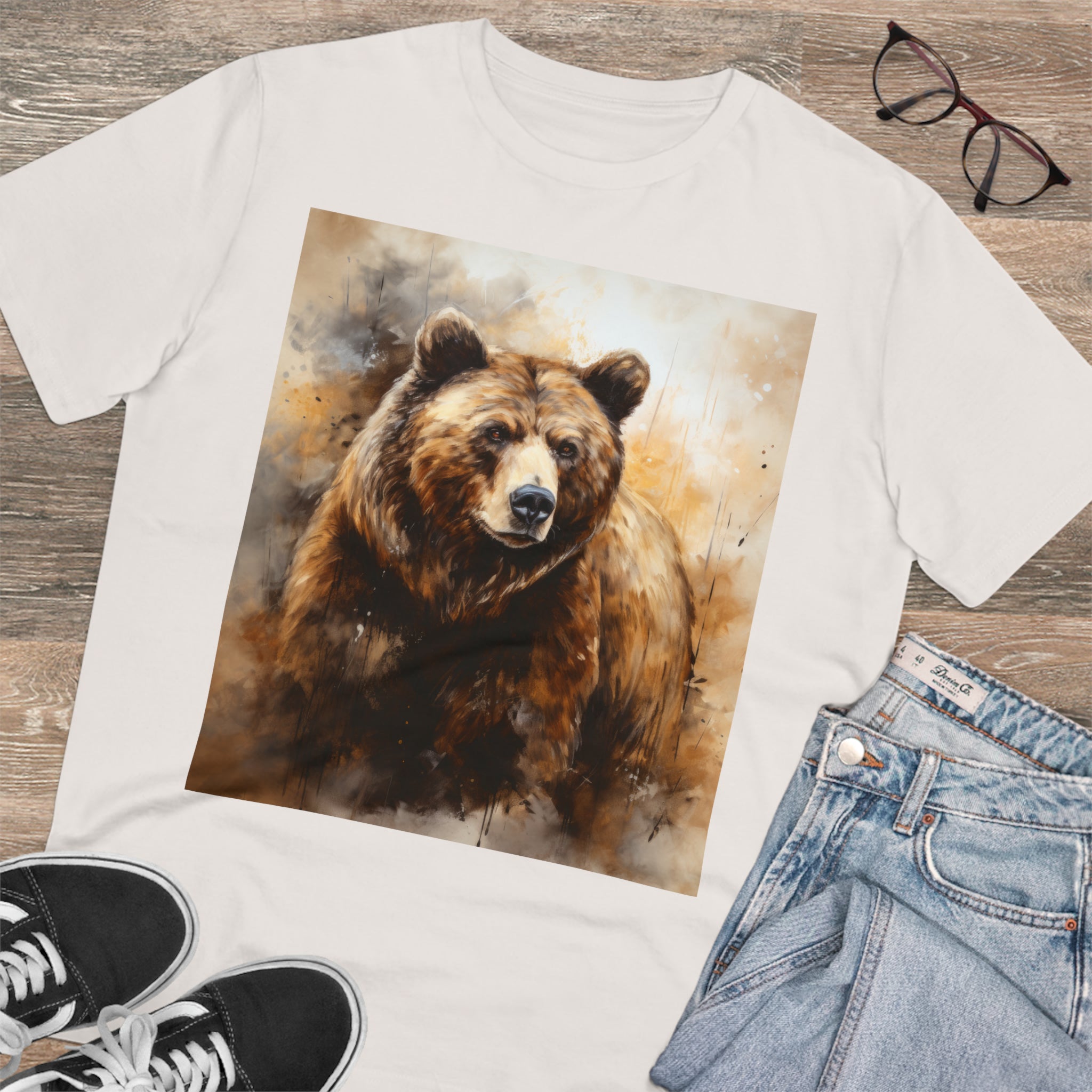 Unisex Organic T-Shirt with Ursus Print - Eco-Friendly