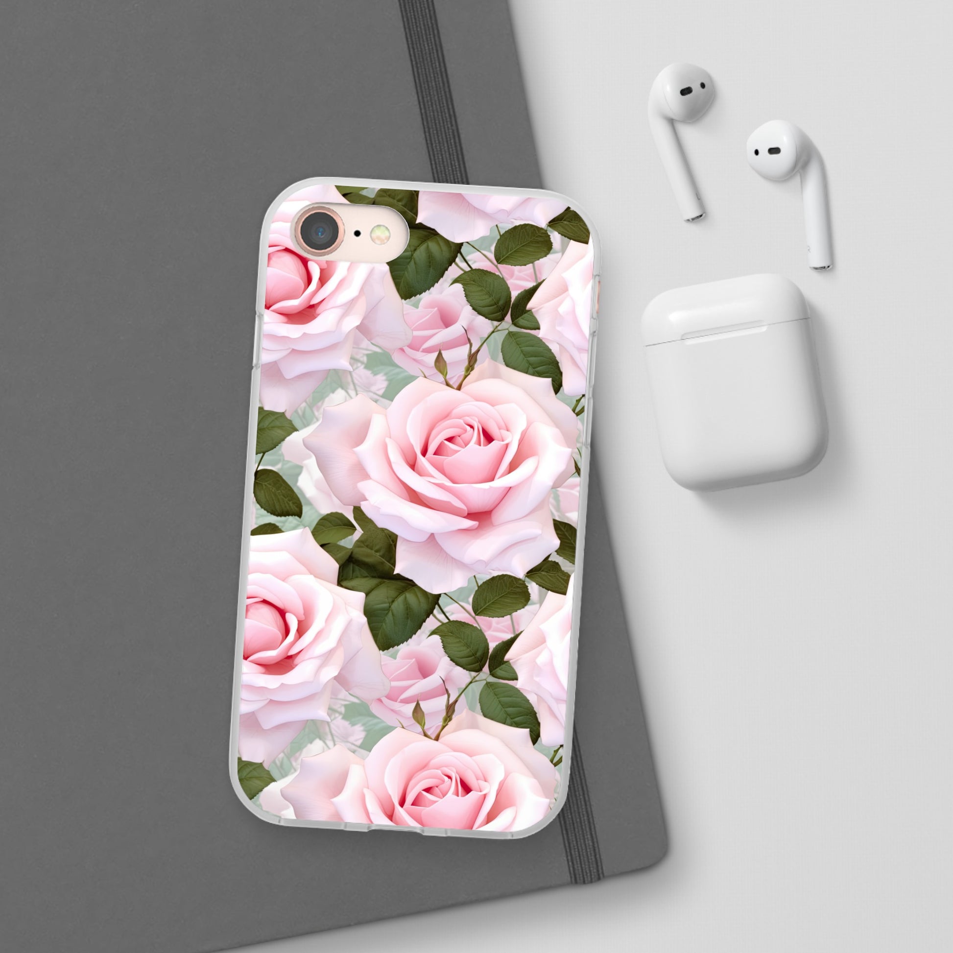 Flexible Pink Rose Phone Case