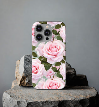 Flexible Pink Rose Phone Case