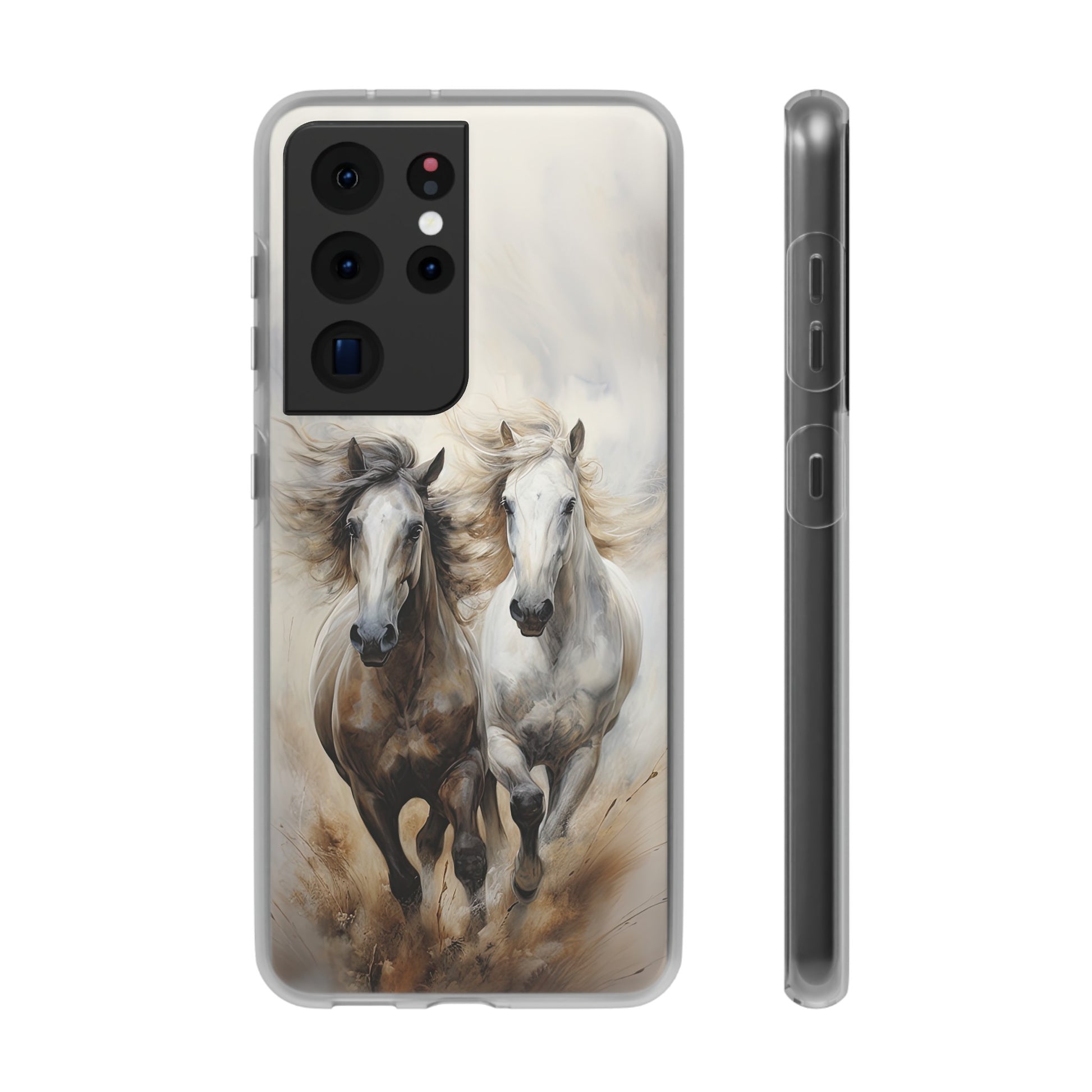 Flexible Horse-Themed Phone Case "Champions Unleashed"