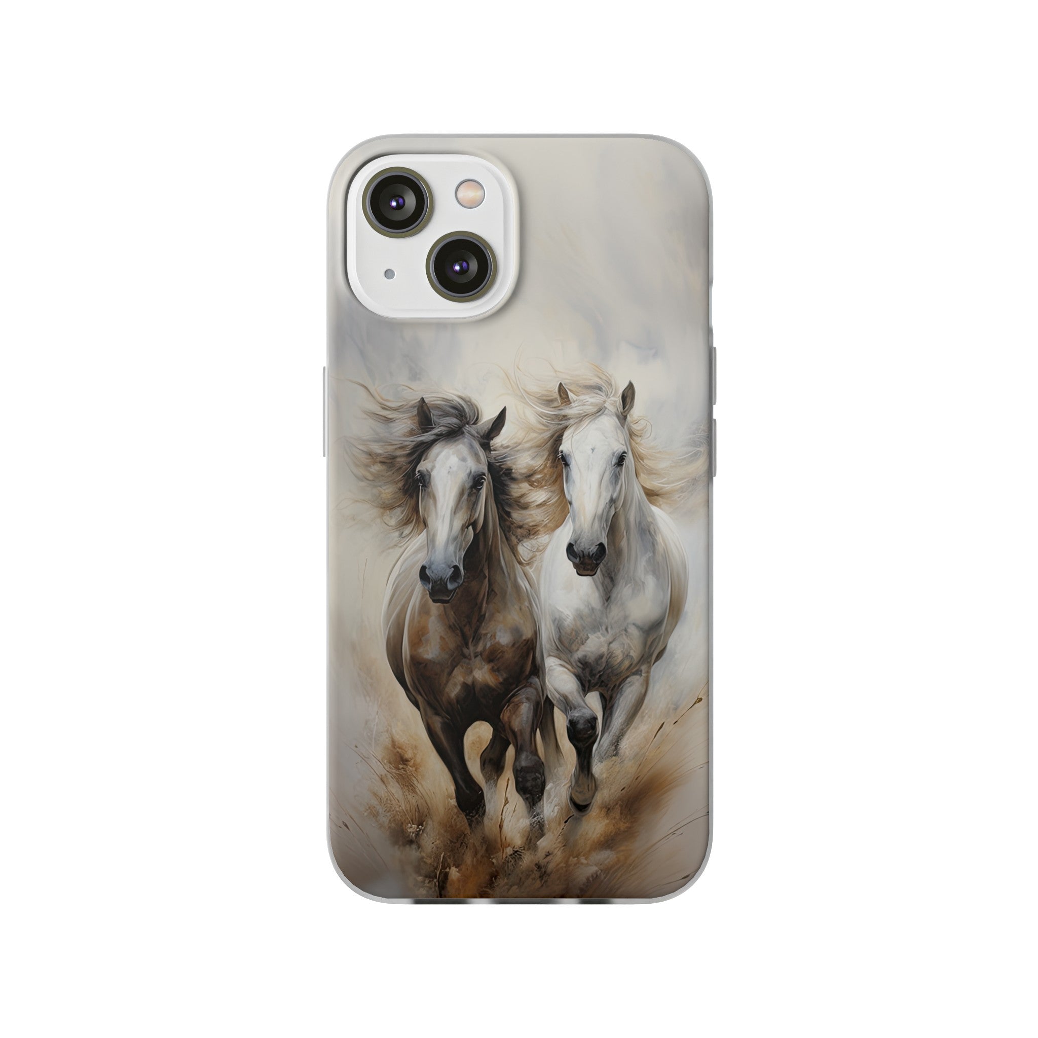 Flexible Horse-Themed Phone Case "Champions Unleashed"