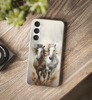 Flexible Horse-Themed Phone Case 