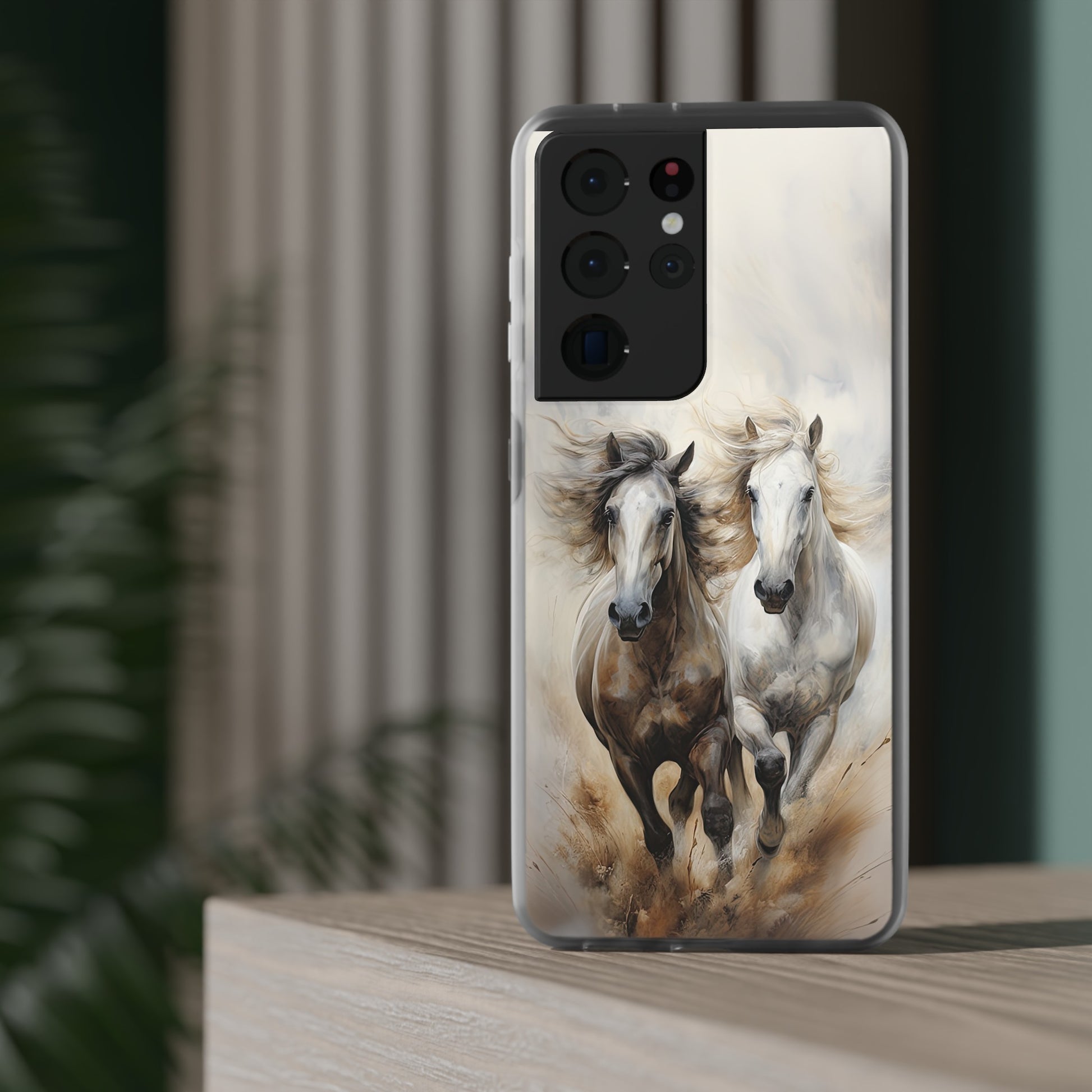 Flexible Horse-Themed Phone Case "Champions Unleashed"