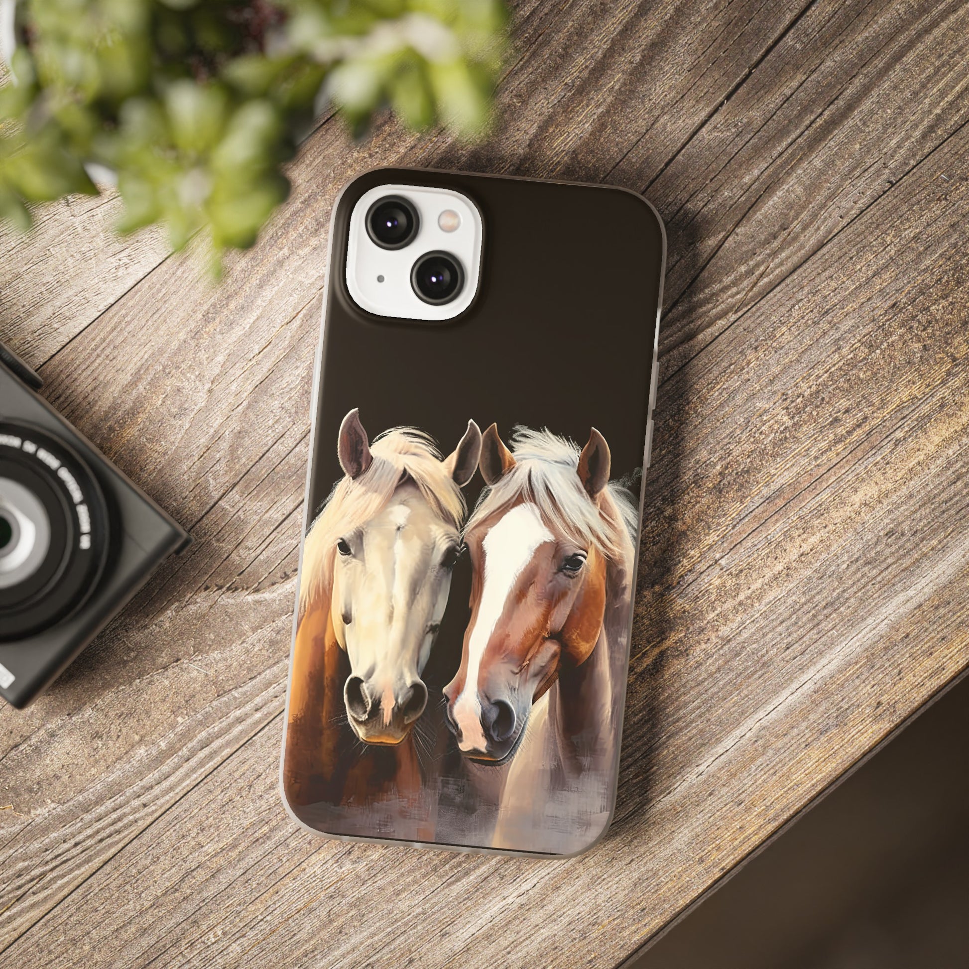 Flexible Horse Phone Case "Reliable Companions"