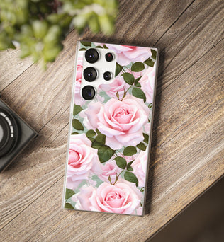 Flexible Pink Rose Phone Case