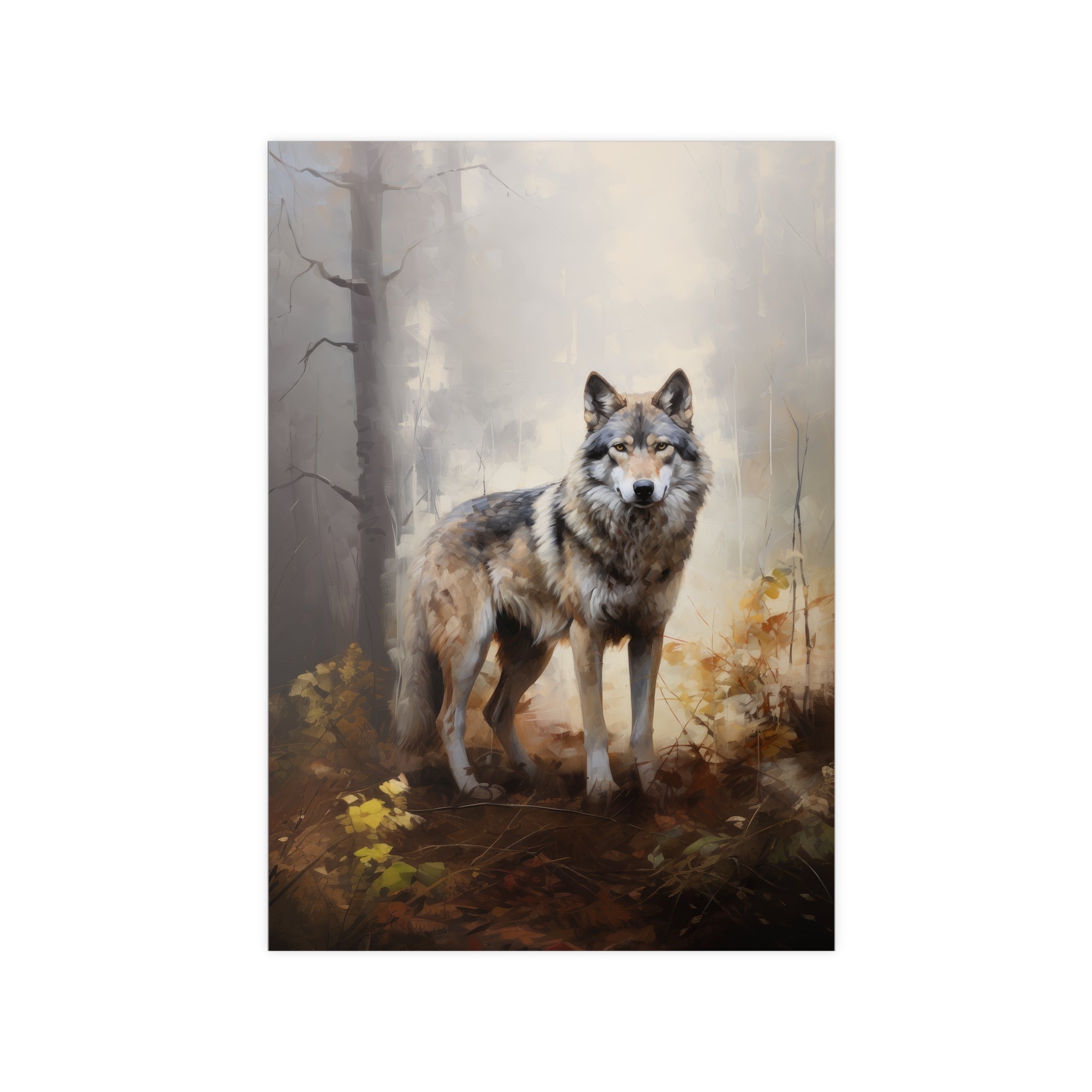 Wolf-Poster auf Fotopapier 