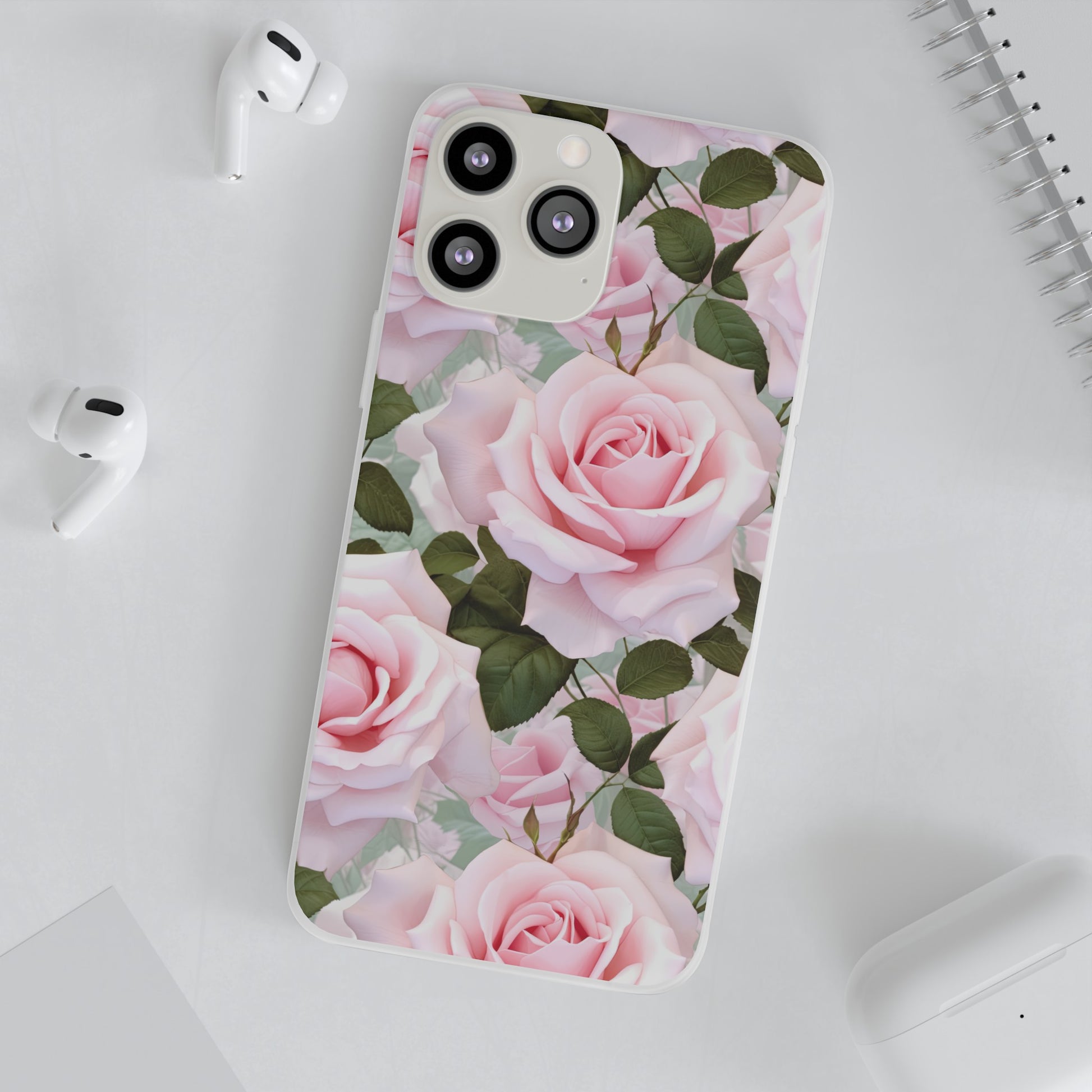 Flexible Pink Rose Phone Case