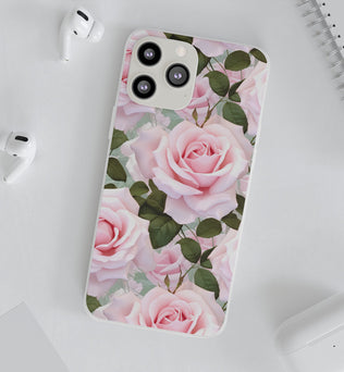 Flexible Pink Rose Phone Case