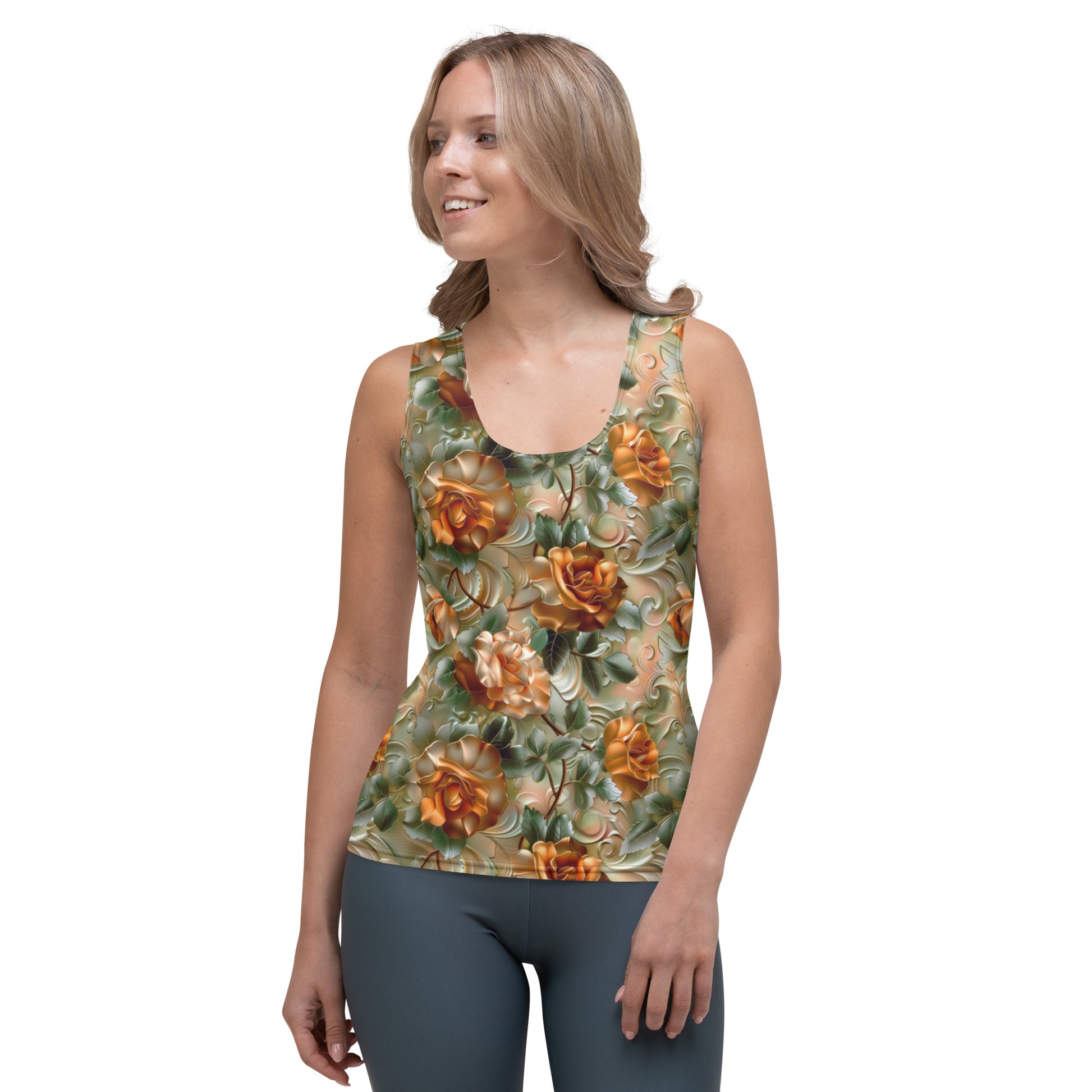 Delicate Rose Tank Top