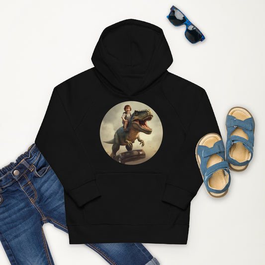 Dinosaurier-Reiter-Hoodie – umweltfreundlich