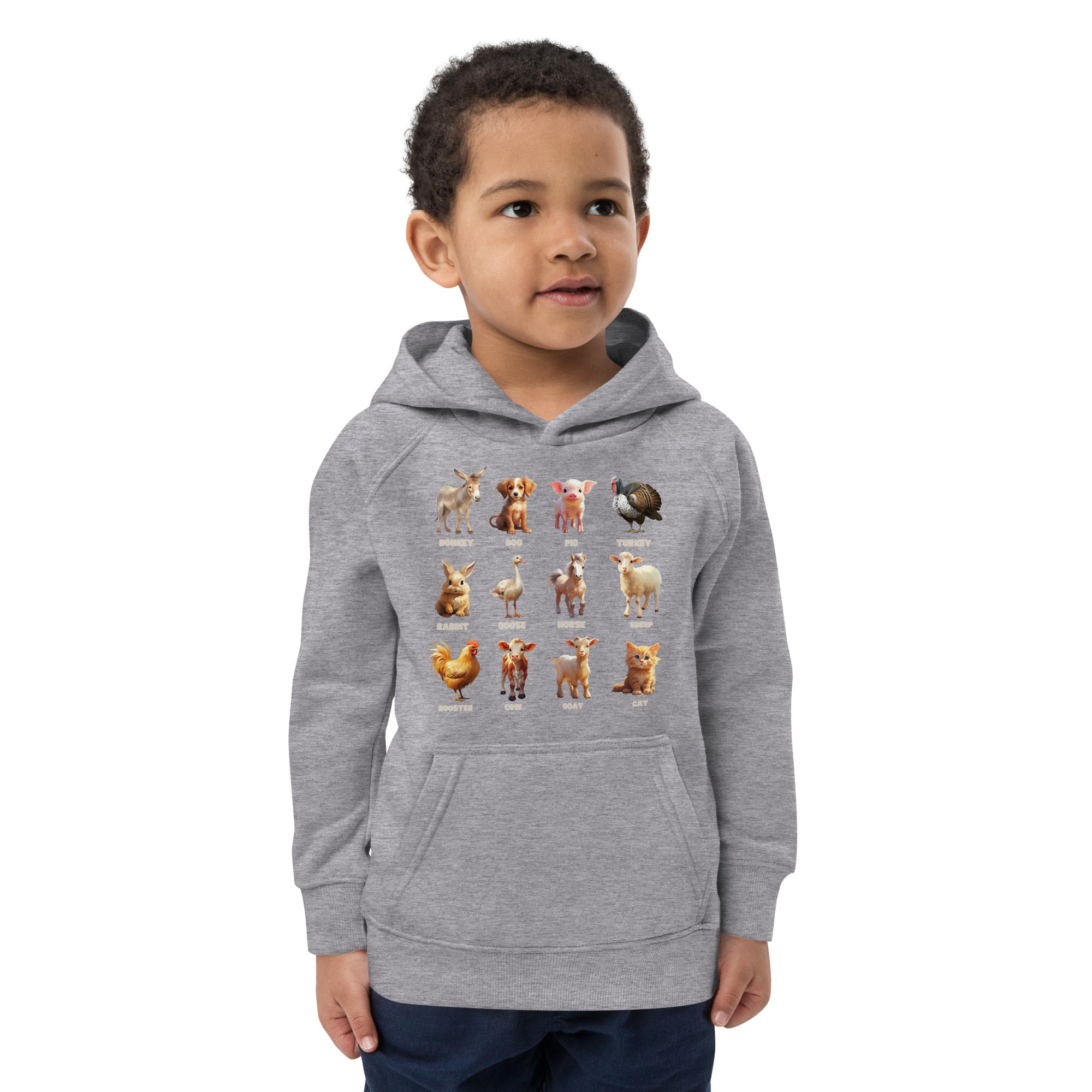 Farm Animals Hoodie - Eco-Friendly