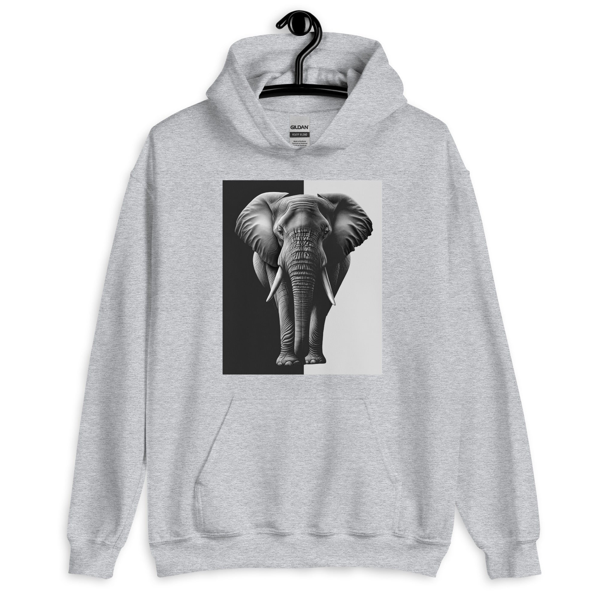 Unisex Hoodie "all the shades of elephant"