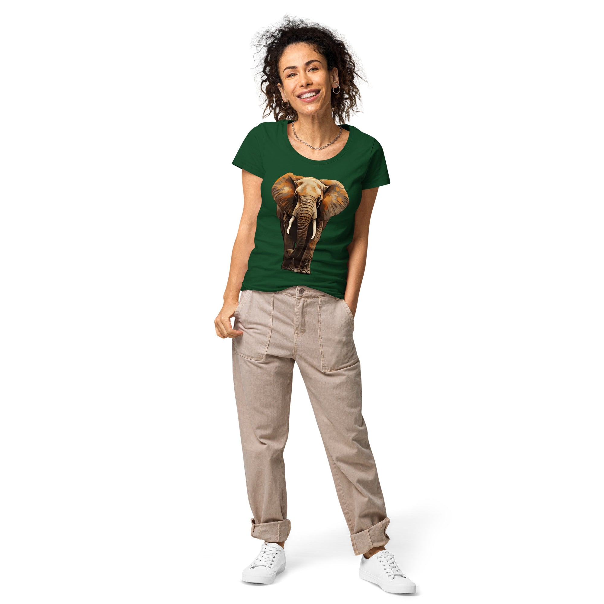 Women’s Elephant Tee - Eco-Friendly